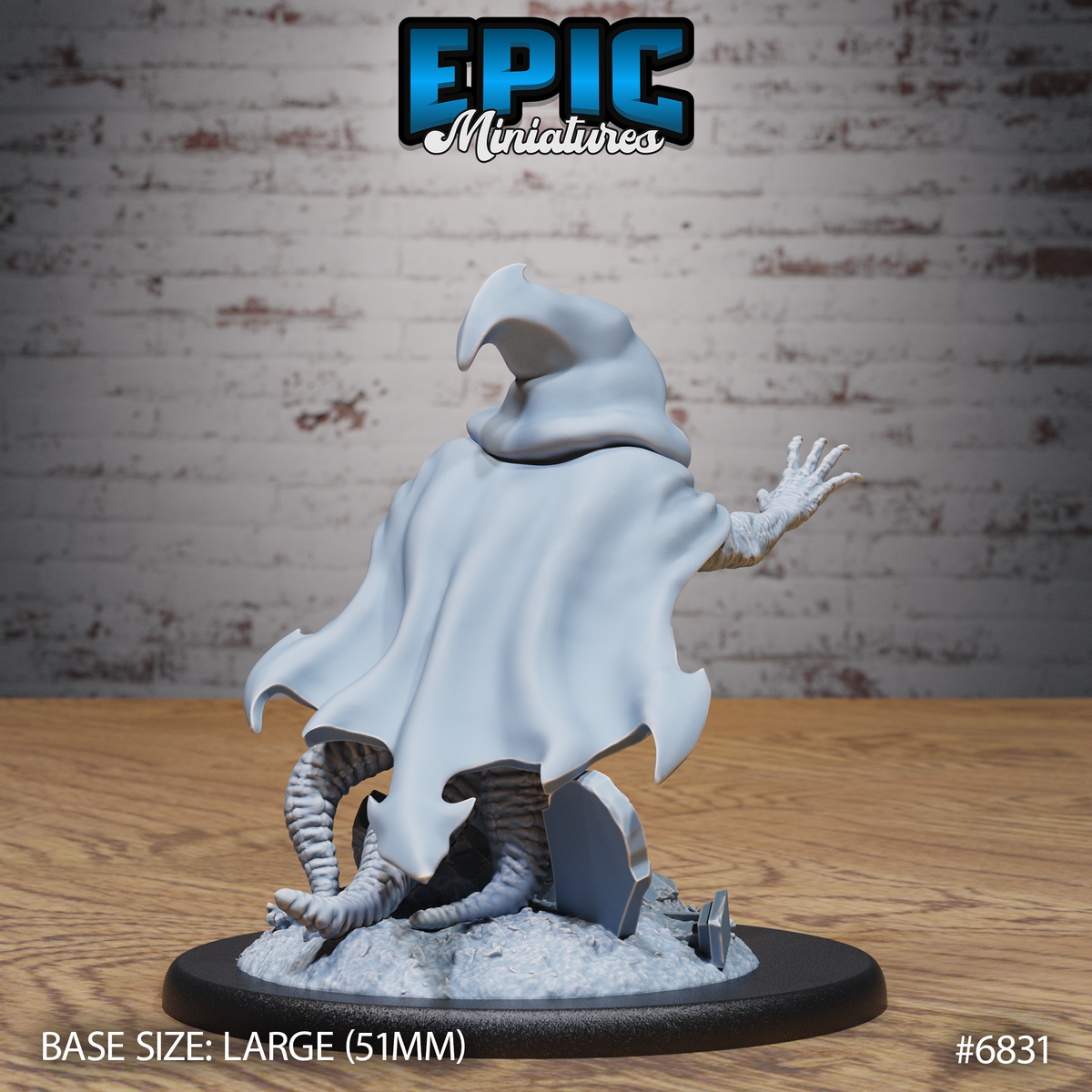 Shoggoth Monk DND TTRPG Resin Model 51mm Base