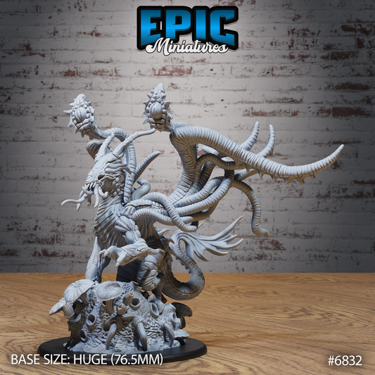 Eldritch Void Dragon DND TTRPG Resin Model 76mm Base
