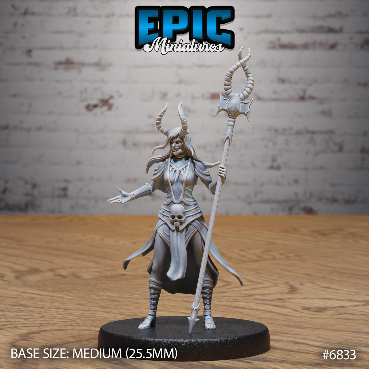 Hel Avatar DND Miniature TTRPG Resin Figure 25mm Base