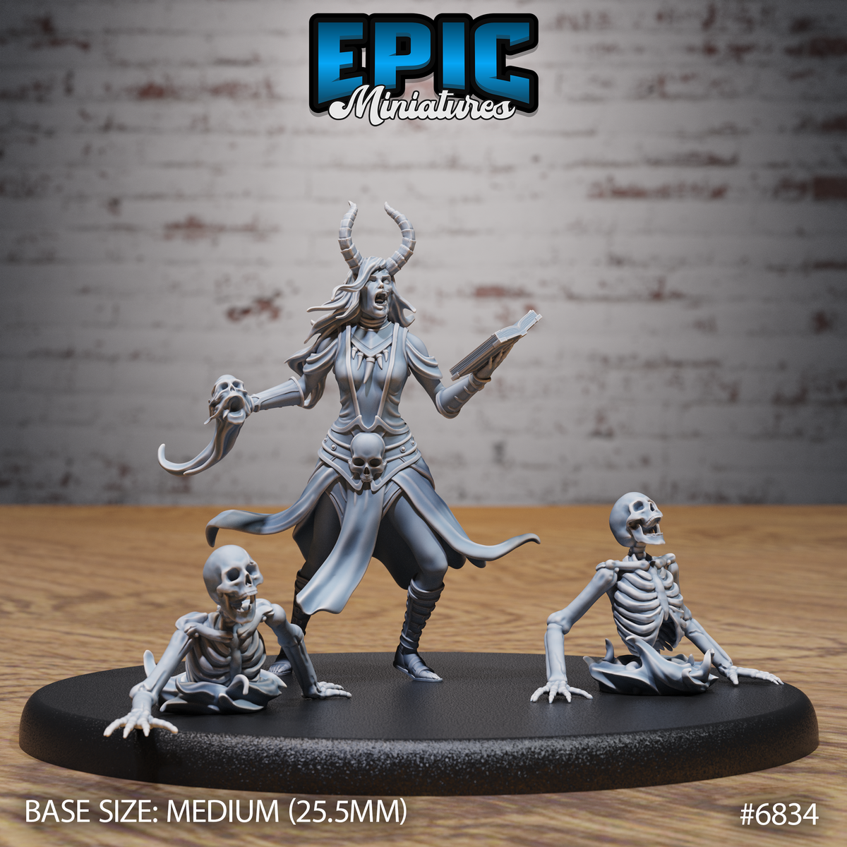 Hel Avatar DND Miniature TTRPG Resin Figure 25mm Base