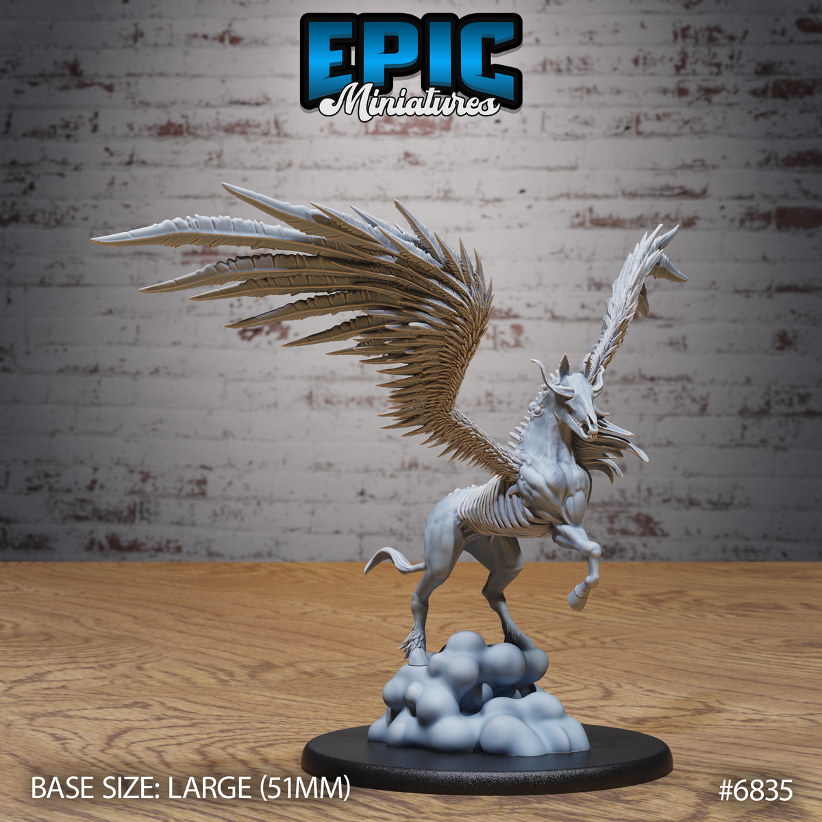 Helhest DND TTRPG Resin Model 51mm Base