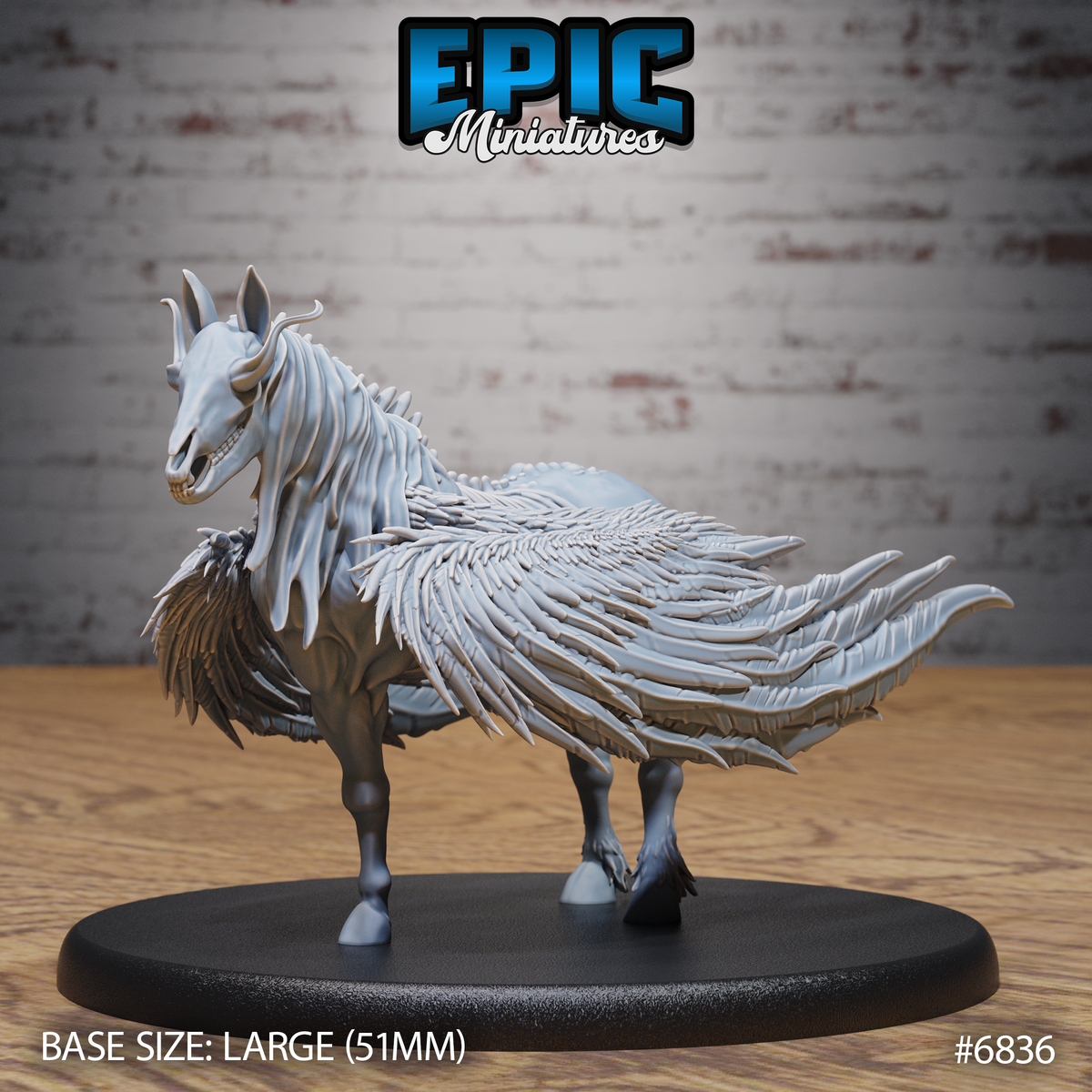 Helhest DND TTRPG Resin Model 51mm Base