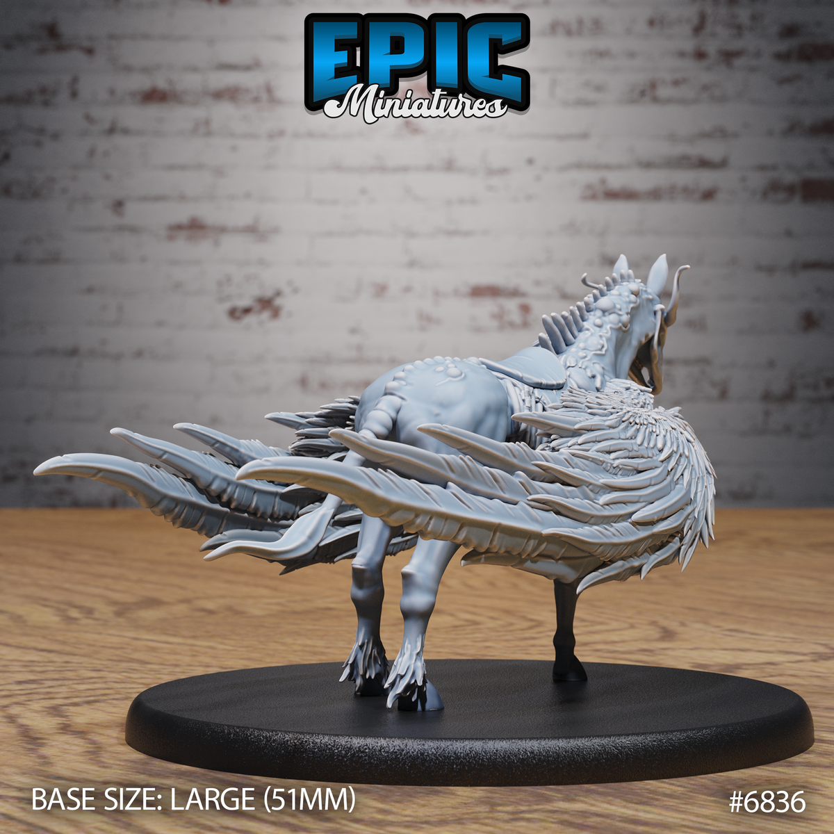 Helhest DND TTRPG Resin Model 51mm Base