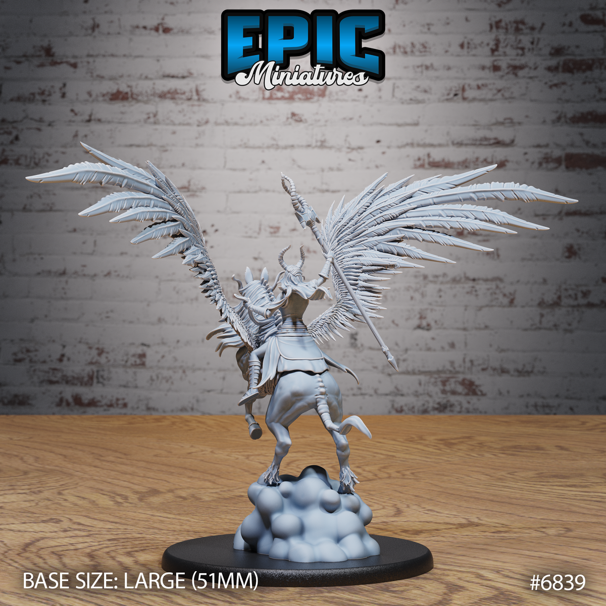 Hel and Helhest DND TTRPG Resin Models 51mm Base
