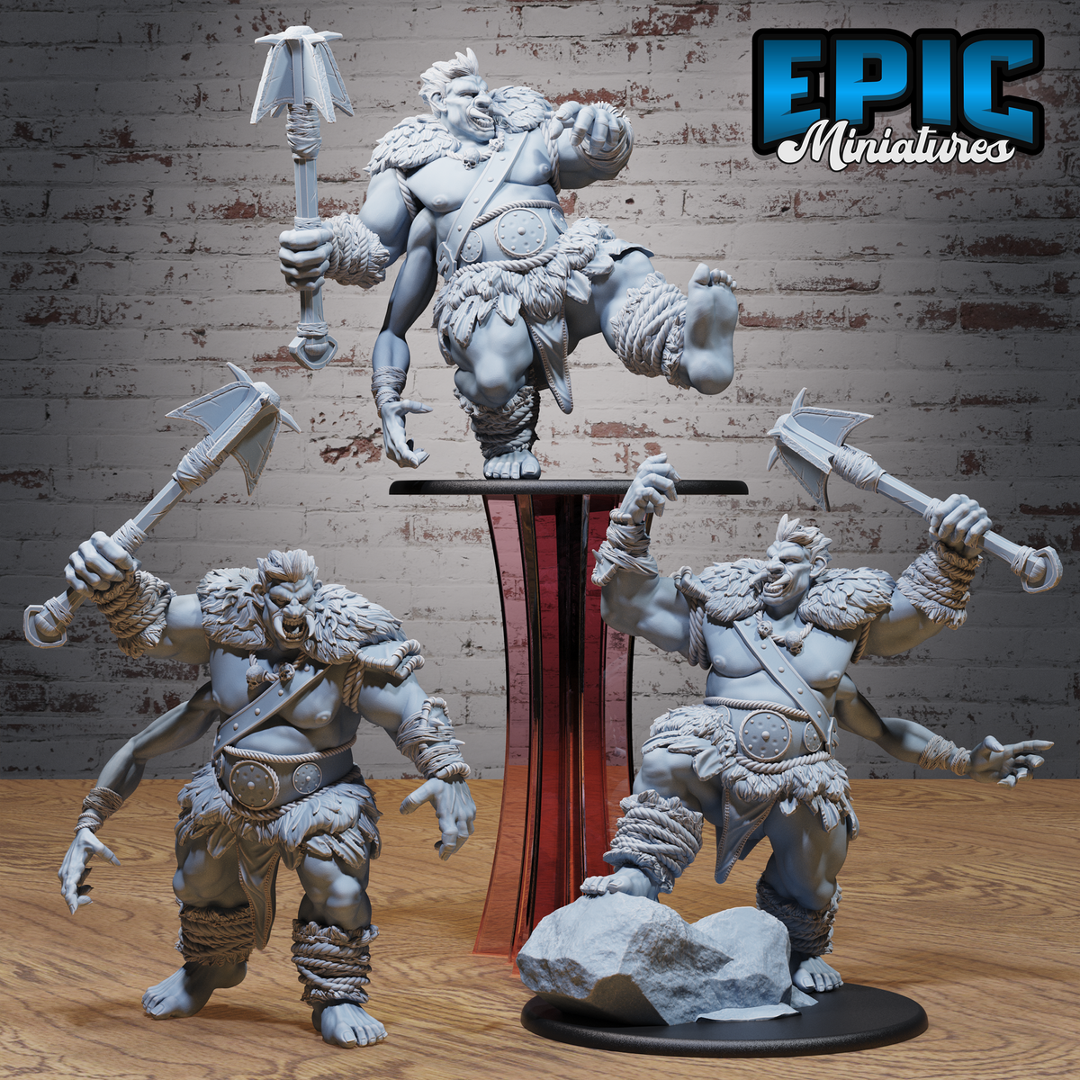 Half Troll Giant DND TTRPG Resin Model 76mm Base