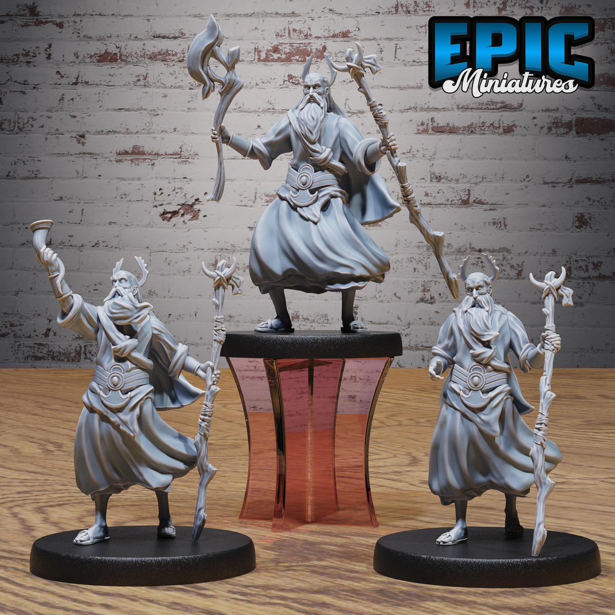 Druid Mimir Avatar DND Miniature TTRPG Resin Figure 25mm Base