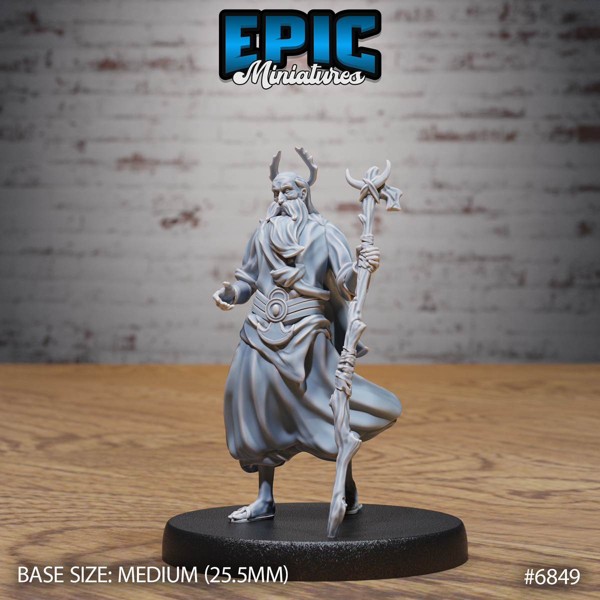 Druid Mimir Avatar DND Miniature TTRPG Resin Figure 25mm Base