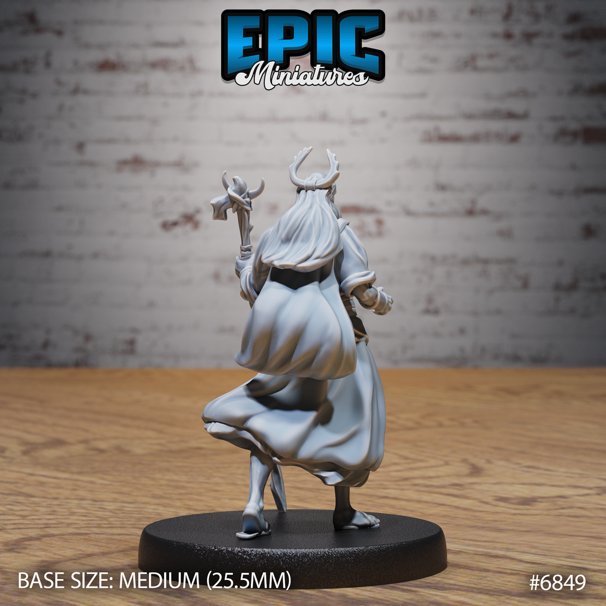 Druid Mimir Avatar DND Miniature TTRPG Resin Figure 25mm Base