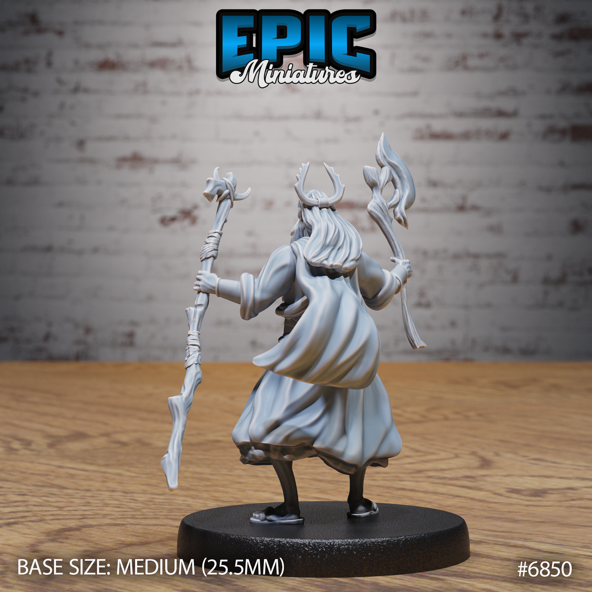 Druid Mimir Avatar DND Miniature TTRPG Resin Figure 25mm Base