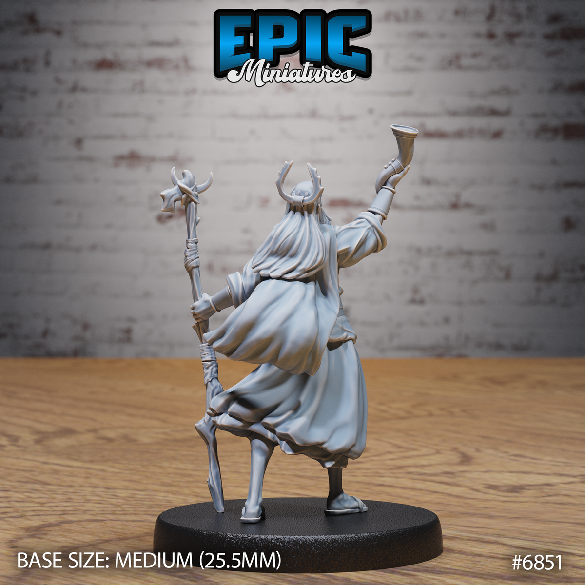 Druid Mimir Avatar DND Miniature TTRPG Resin Figure 25mm Base