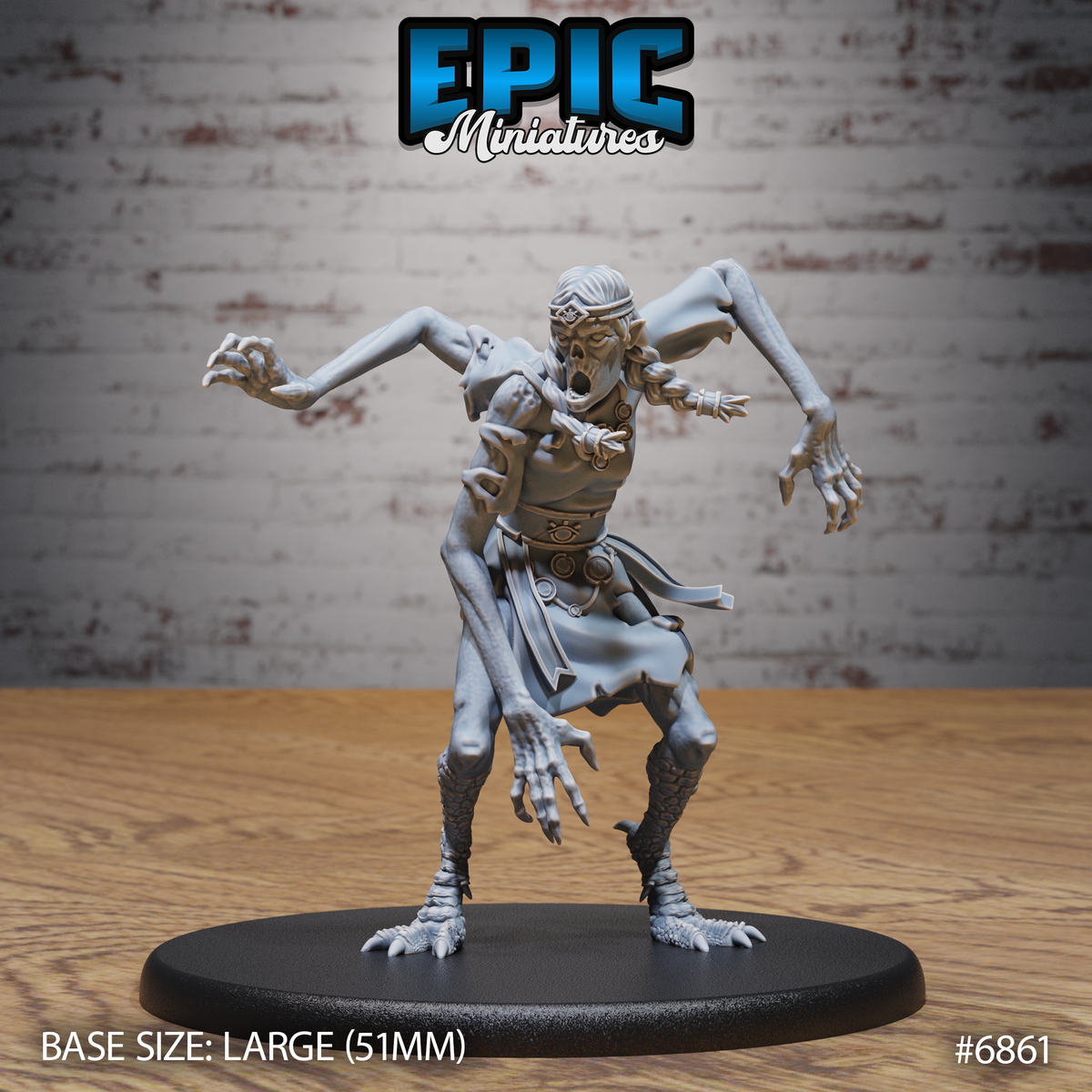 Norse Volva DND TTRPG Resin Model 51mm Base