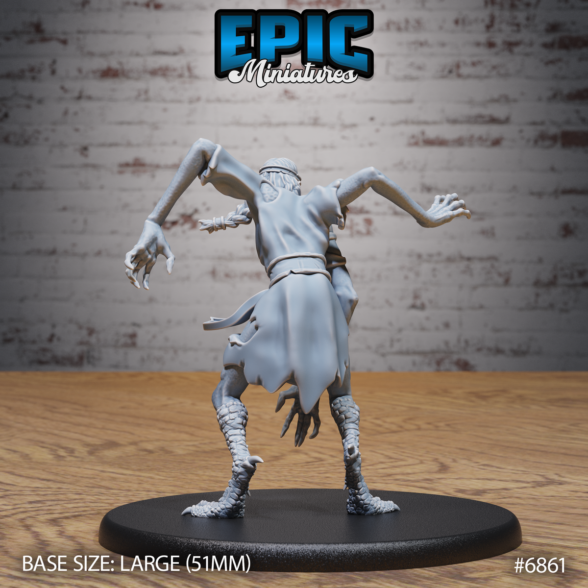 Norse Volva DND TTRPG Resin Model 51mm Base