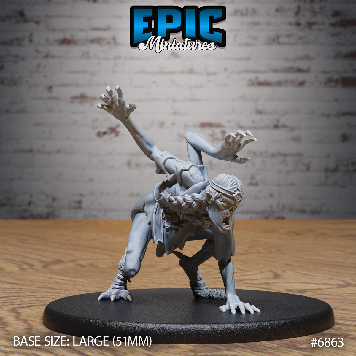Norse Volva DND TTRPG Resin Model 51mm Base