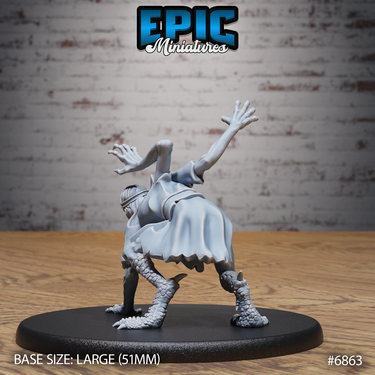 Norse Volva DND TTRPG Resin Model 51mm Base