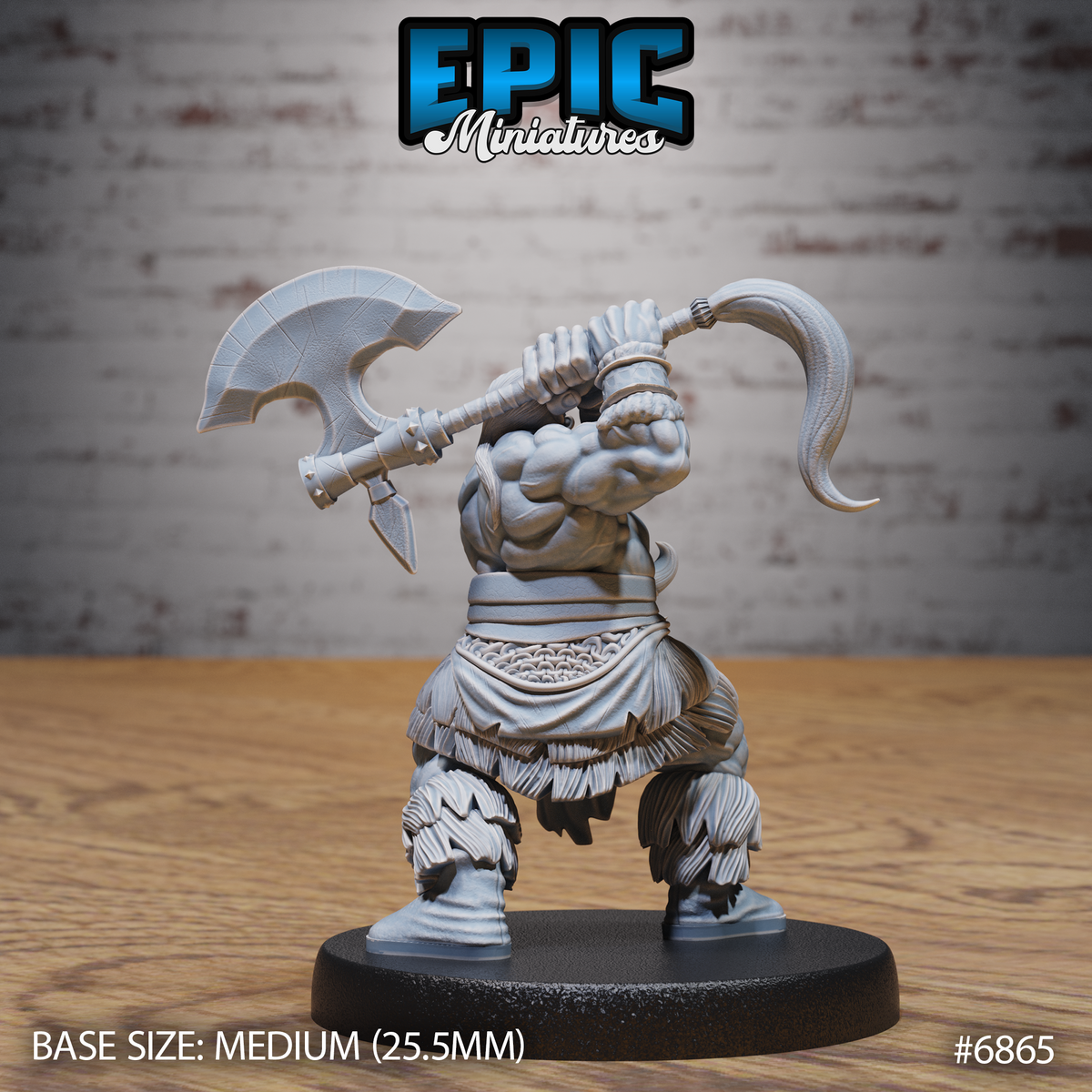 Viking Barbarian DND Miniature TTRPG Resin Figure 25mm Base