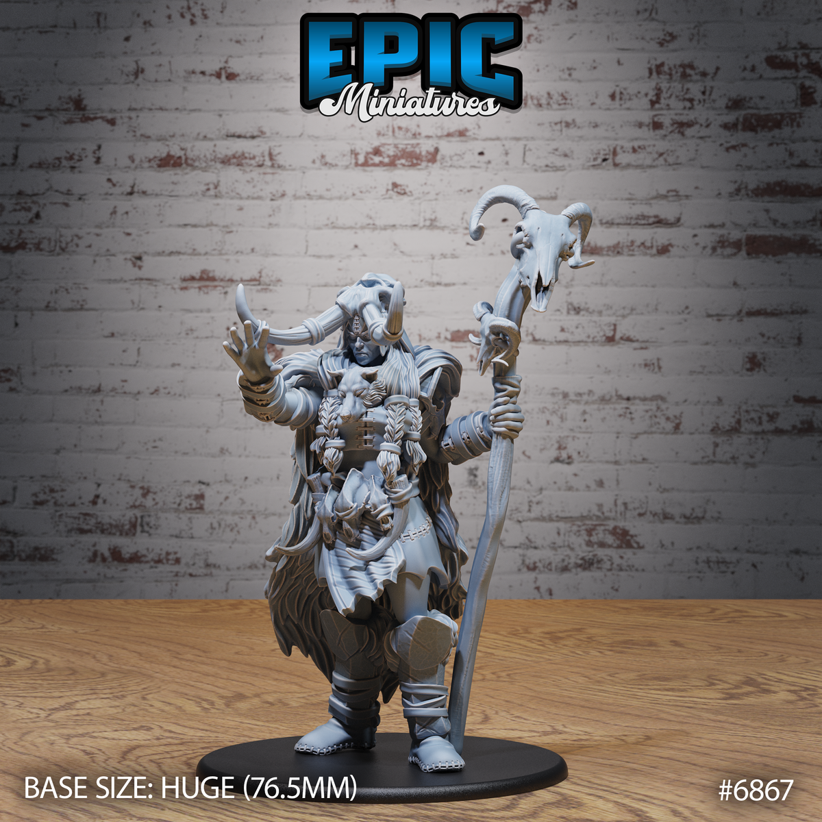 Frost Giantess DND TTRPG Resin Model 76mm Base