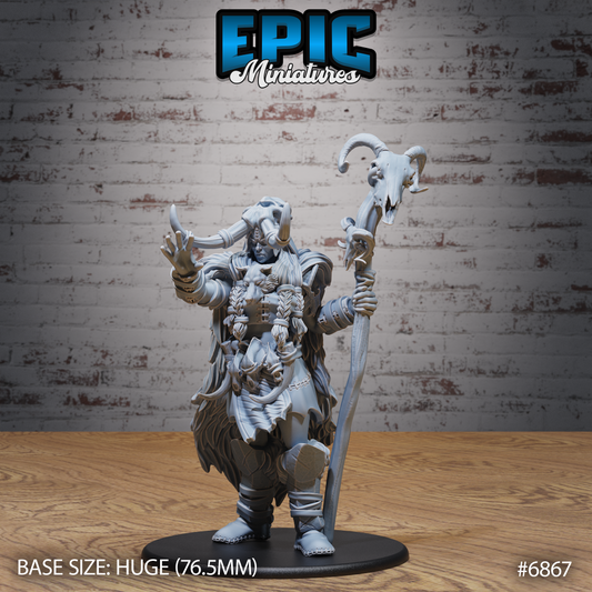 Frost Giantess DND TTRPG Resin Model 76mm Base