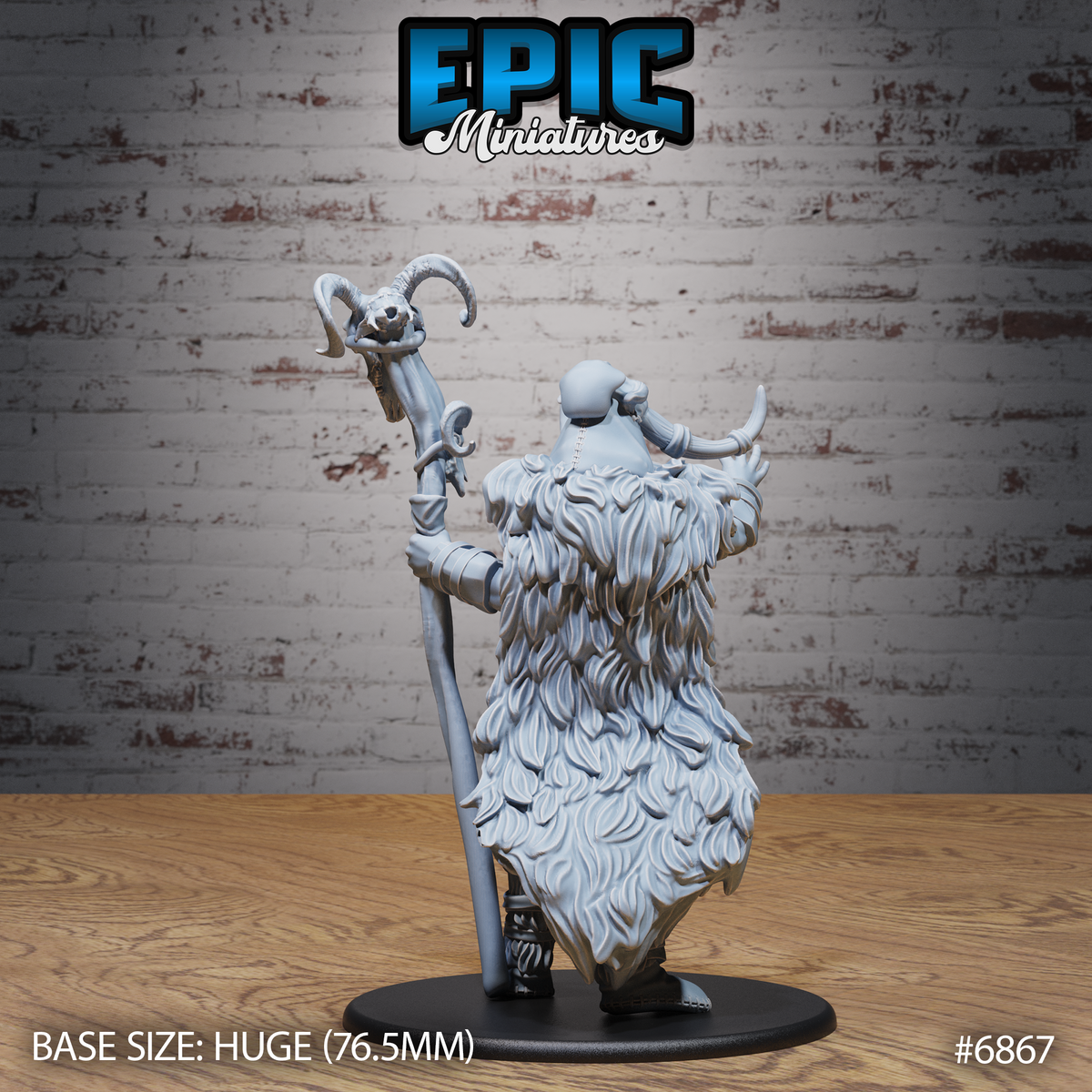 Frost Giantess DND TTRPG Resin Model 76mm Base