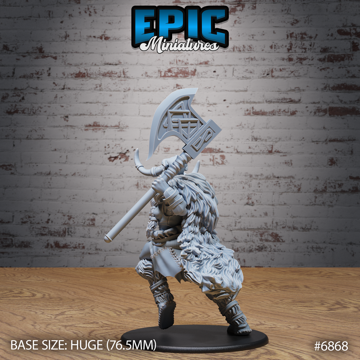 Frost Giantess DND TTRPG Resin Model 76mm Base