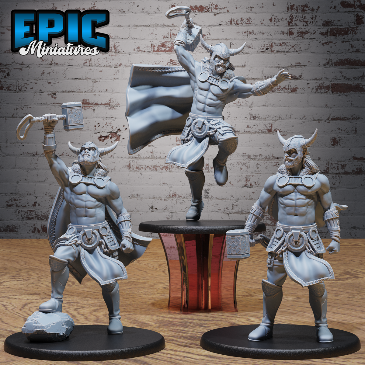 Thor Avatar DND TTRPG Resin Model 51mm Base