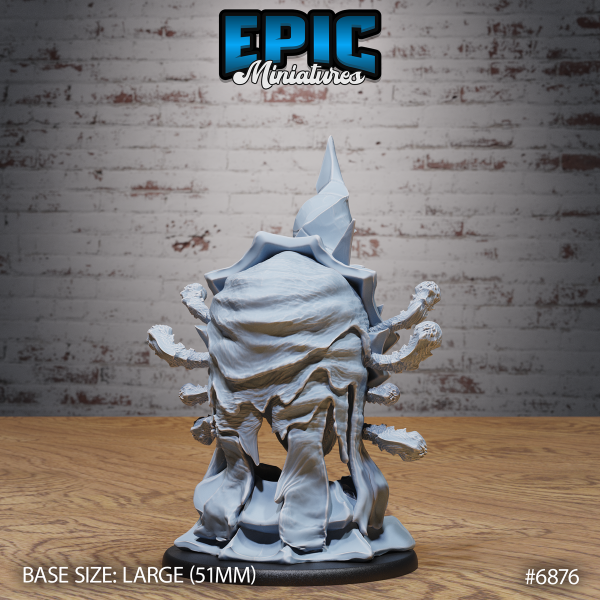 Rune Warped Eye Tyrant DND TTRPG Resin Model 51mm Base