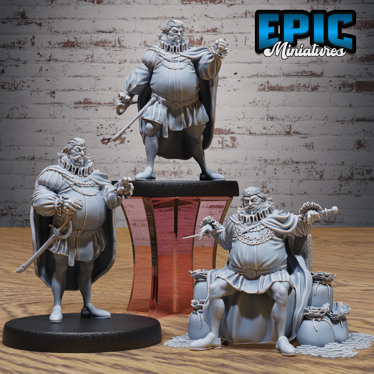 Corrupt King DND Miniature TTRPG Resin Figure 25mm Base