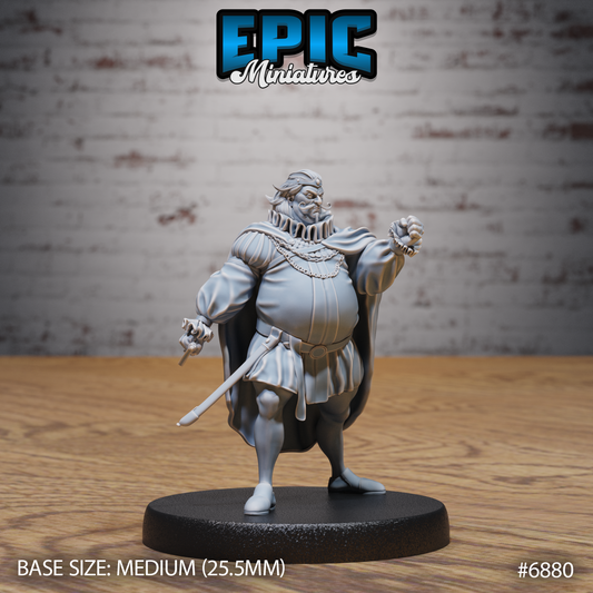 Corrupt King DND Miniature TTRPG Resin Figure 25mm Base