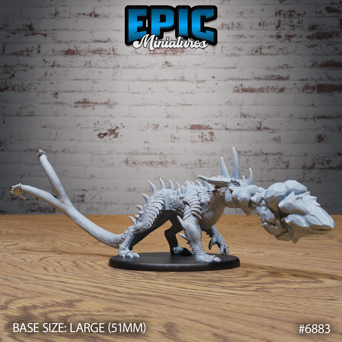 Crystal Guard Drake DND TTRPG Resin Model 51mm Base