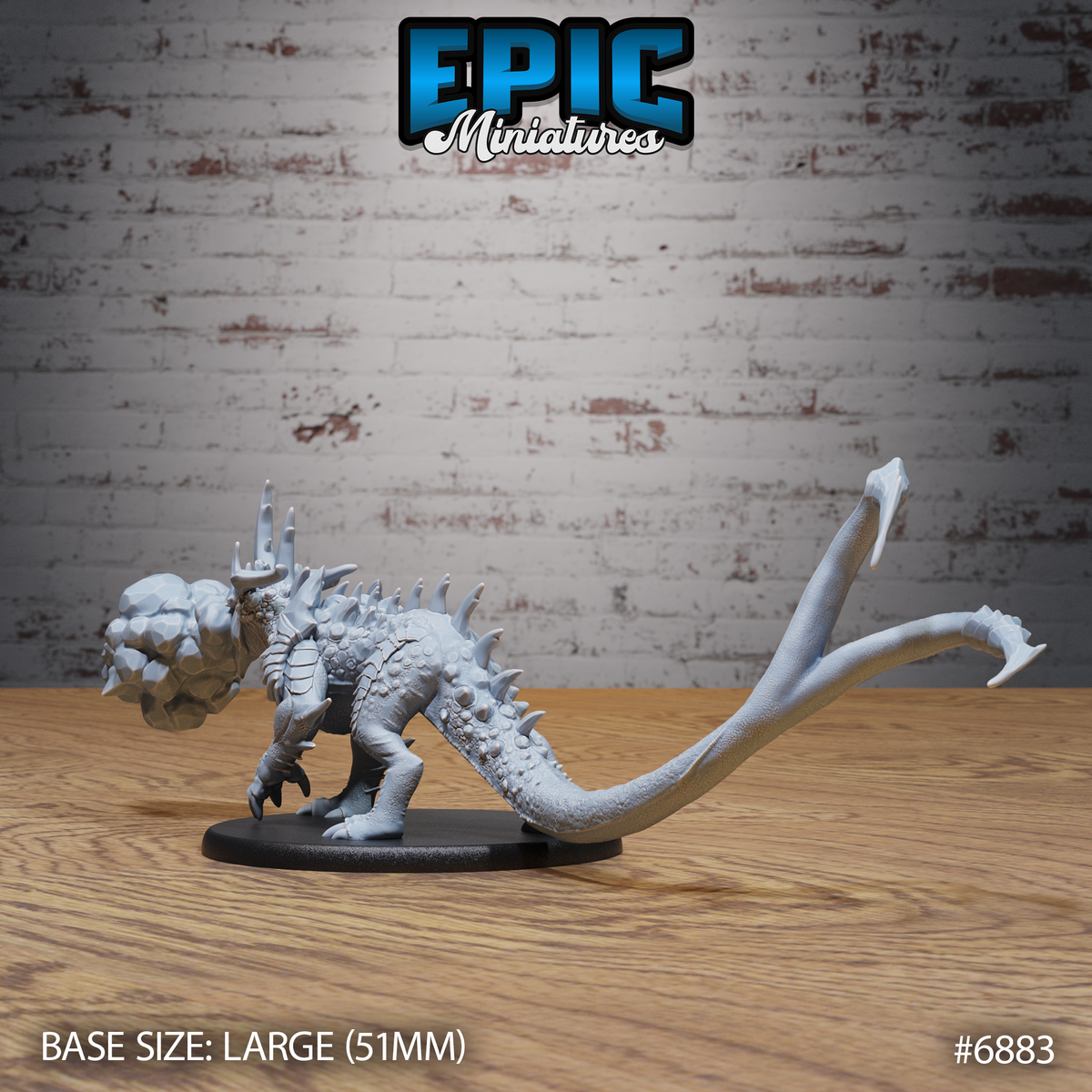 Crystal Guard Drake DND TTRPG Resin Model 51mm Base