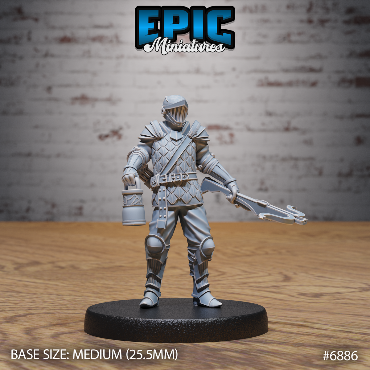 Crossbow Guard DND Miniature TTRPG Resin Figure 25mm Base