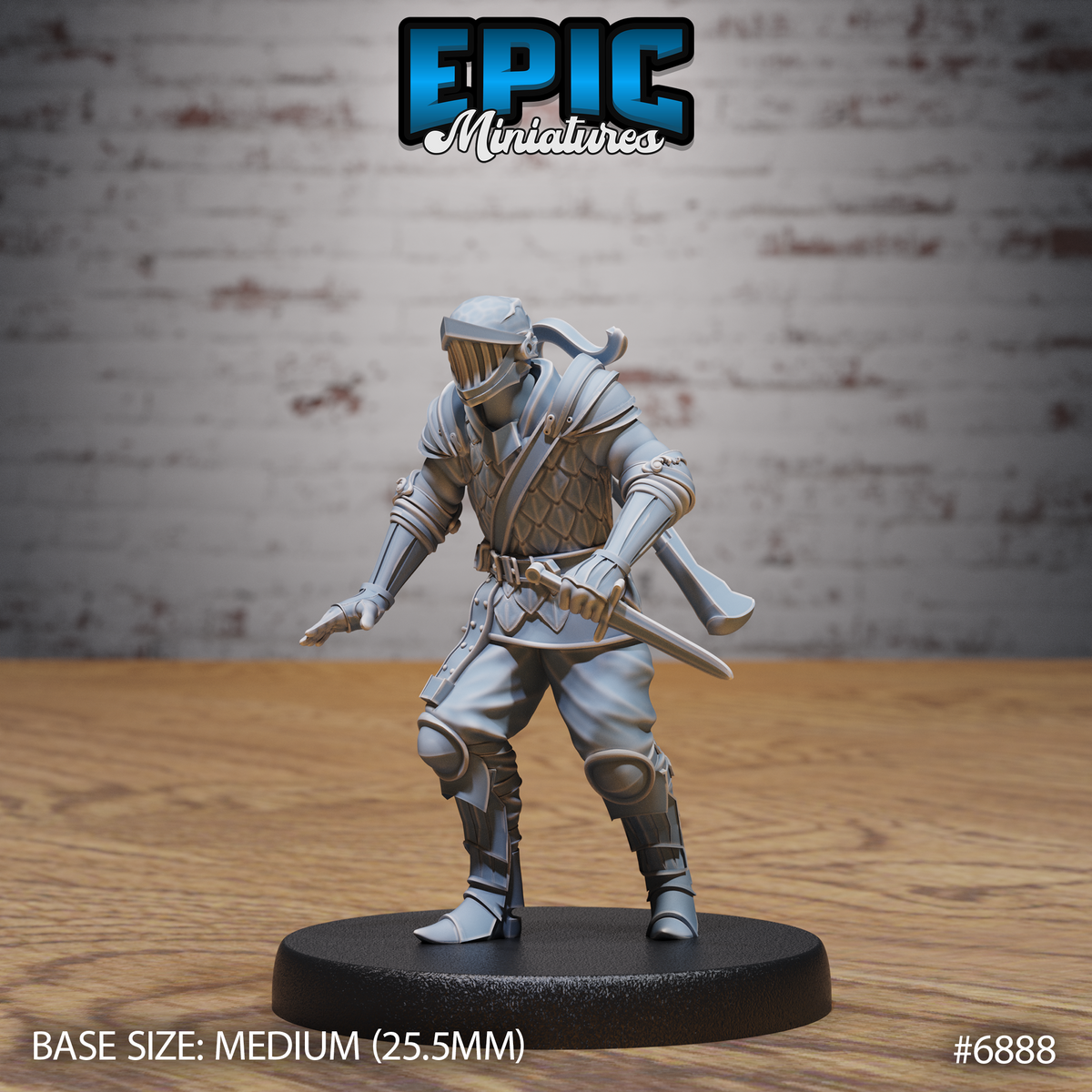 Crossbow Guard DND Miniature TTRPG Resin Figure 25mm Base
