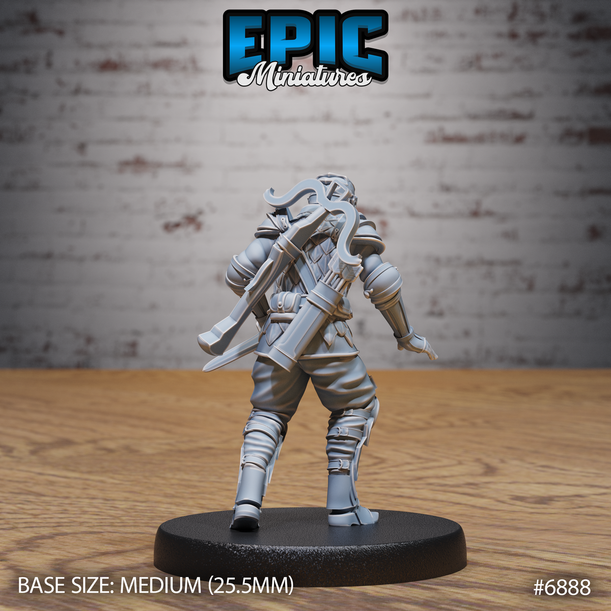 Crossbow Guard DND Miniature TTRPG Resin Figure 25mm Base