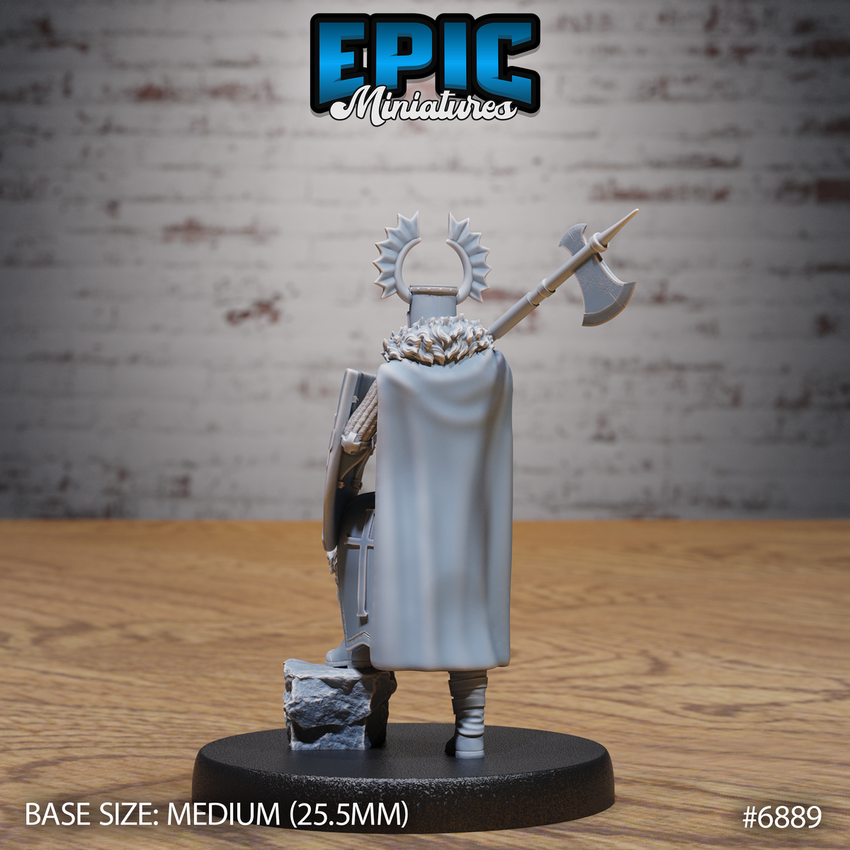 Templar Knight DND Miniature TTRPG Resin Figure 25mm Base