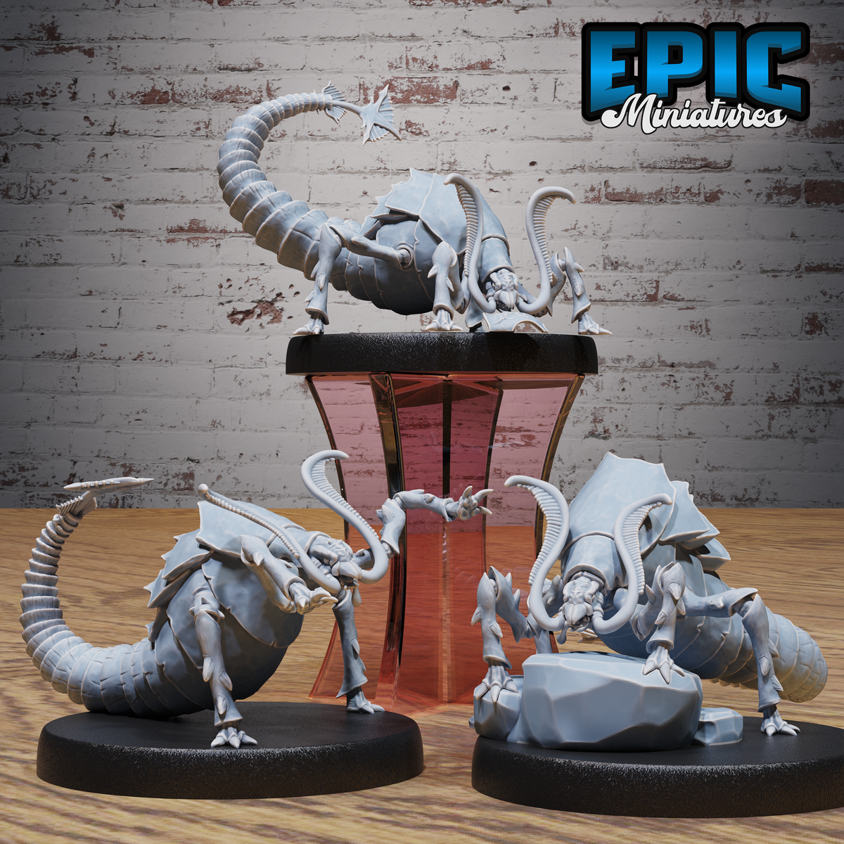 Rust Monster DND Miniature TTRPG Resin Figure 25mm Base