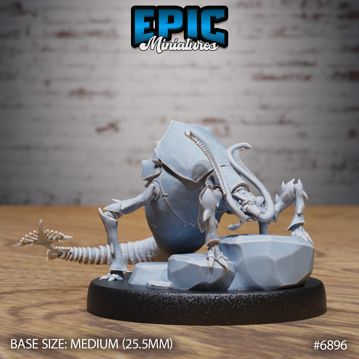 Rust Monster DND Miniature TTRPG Resin Figure 25mm Base
