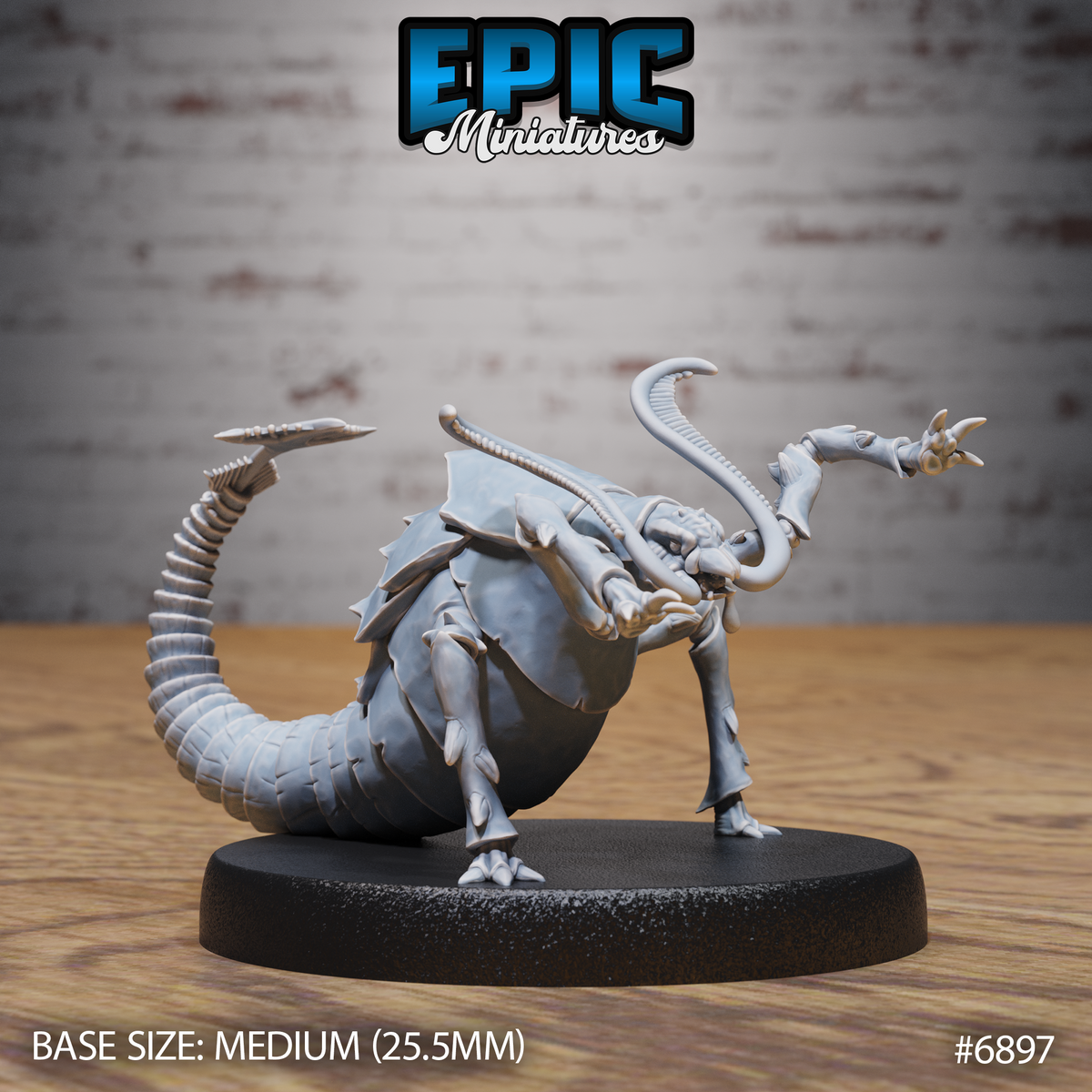 Rust Monster DND Miniature TTRPG Resin Figure 25mm Base