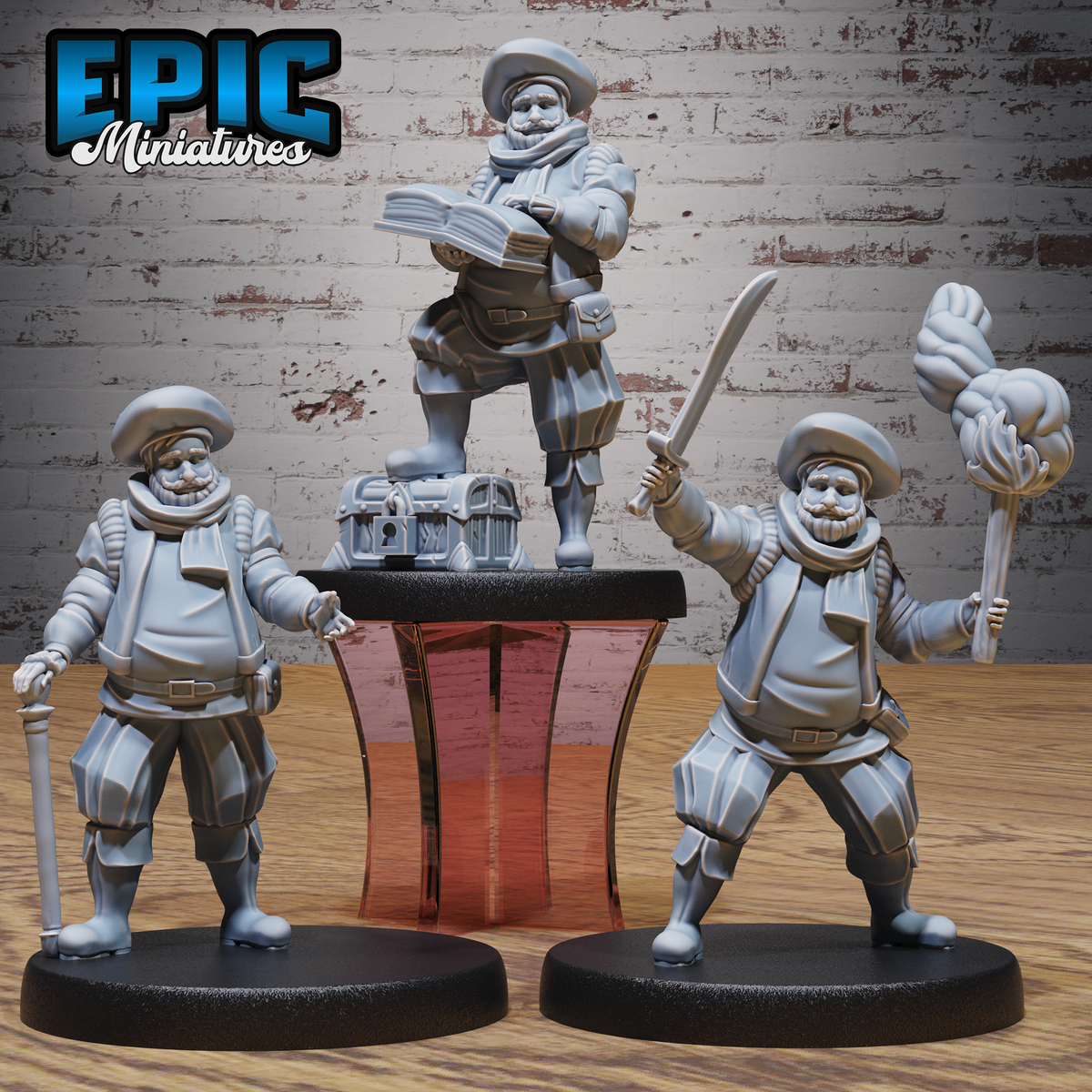 Noble Historian DND Miniature TTRPG Resin Figure 25mm Base