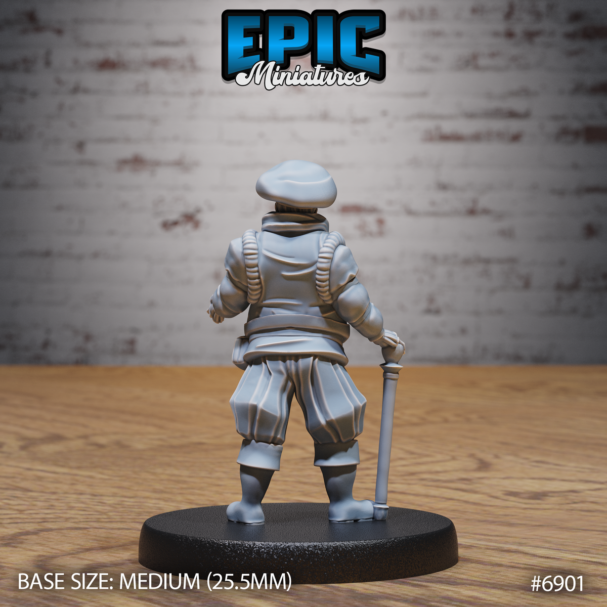 Noble Historian DND Miniature TTRPG Resin Figure 25mm Base
