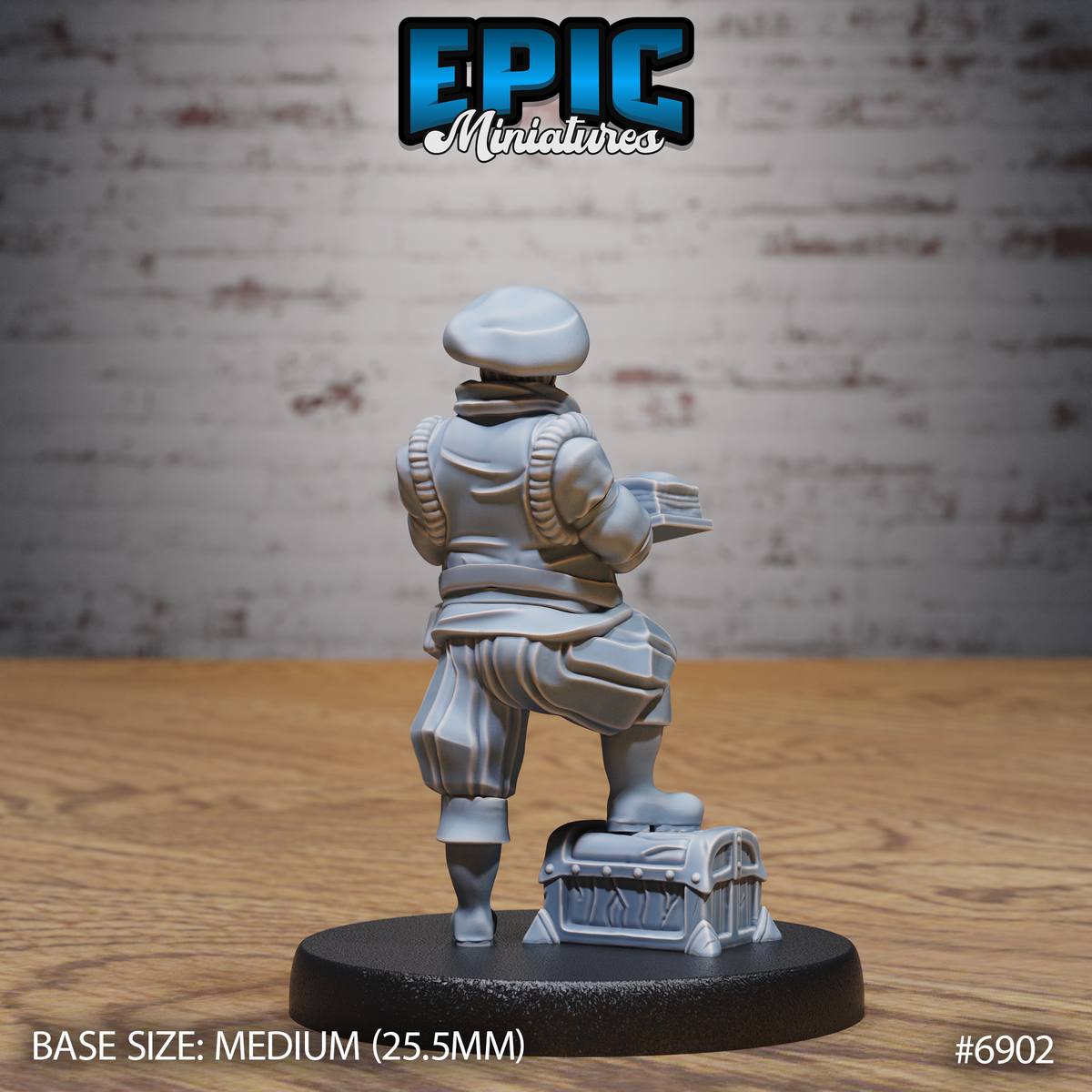 Noble Historian DND Miniature TTRPG Resin Figure 25mm Base