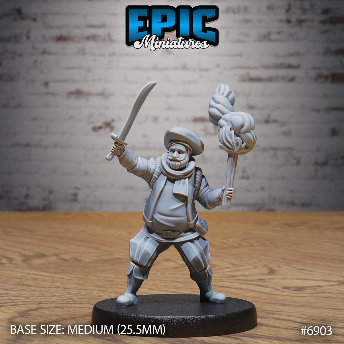 Noble Historian DND Miniature TTRPG Resin Figure 25mm Base