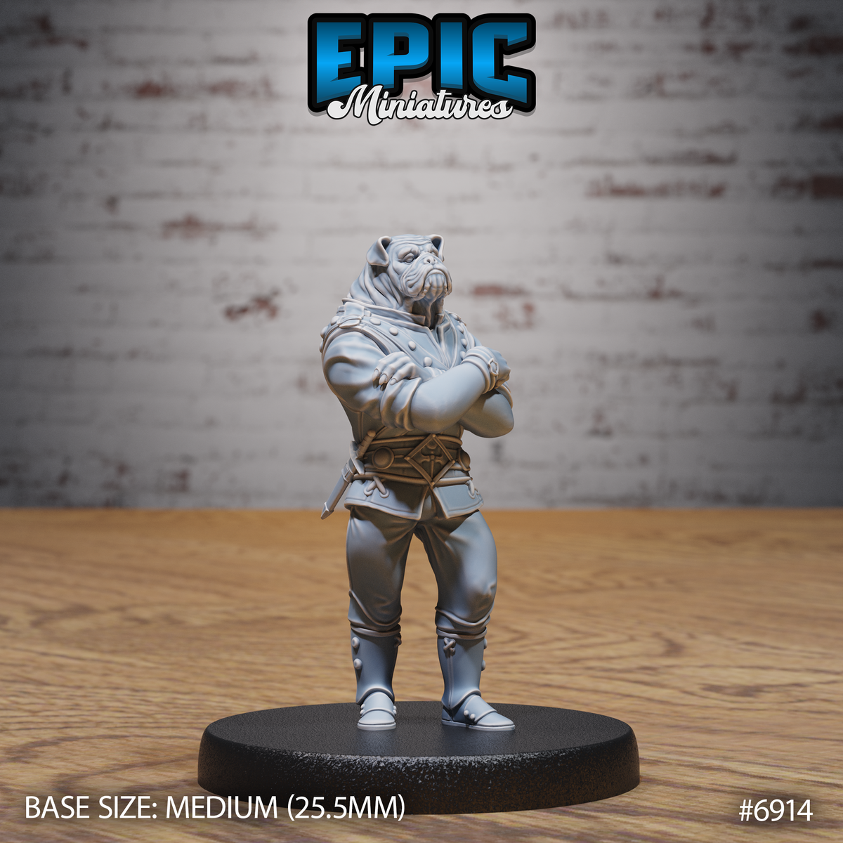 Dog Folk Noble DND Miniature TTRPG Resin Figure 25mm Base