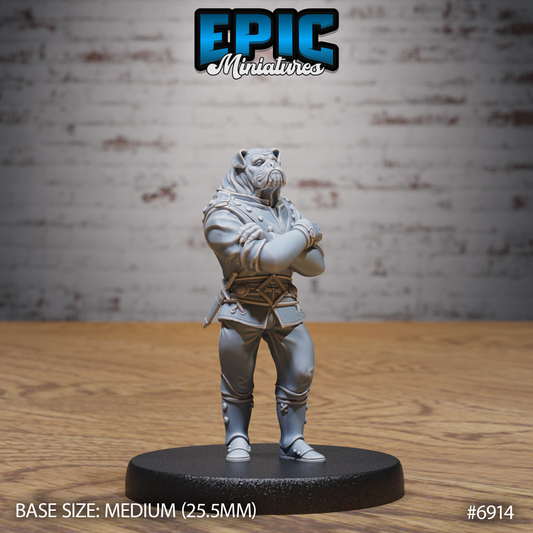 Dog Folk Noble DND Miniature TTRPG Resin Figure 25mm Base