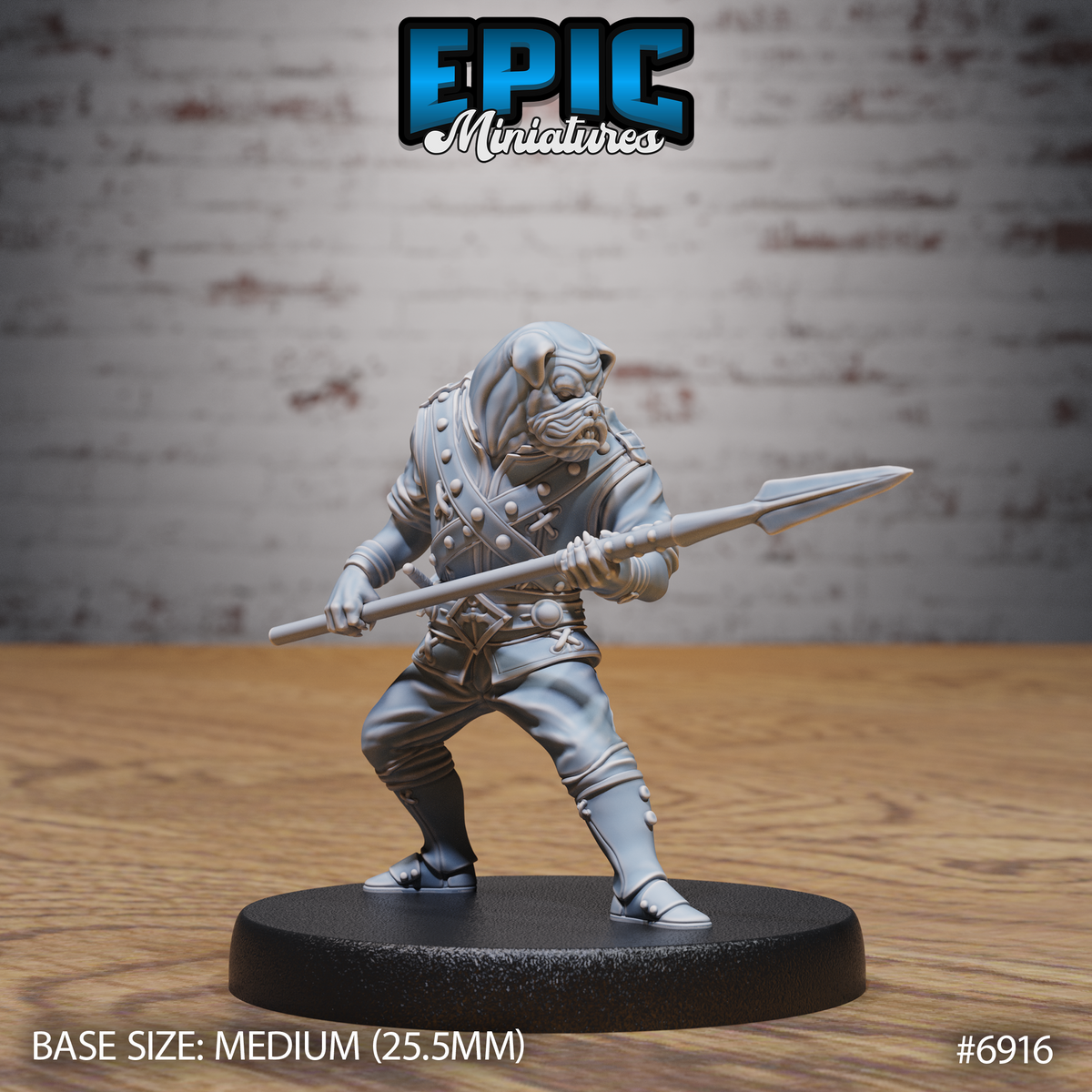 Dog Folk Noble DND Miniature TTRPG Resin Figure 25mm Base