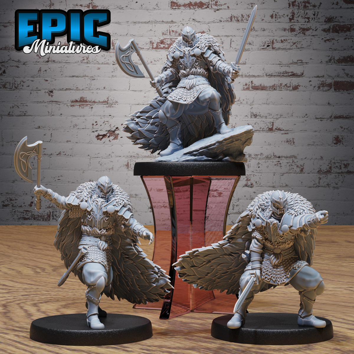 Rage Knight DND Miniature TTRPG Resin Figure 25mm Base