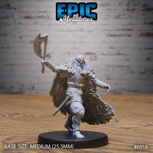 Rage Knight DND Miniature TTRPG Resin Figure 25mm Base
