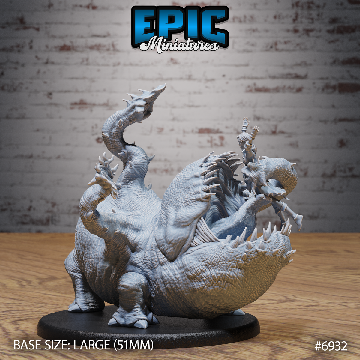 Classic Otyugh DND TTRPG Resin Model 51mm Base