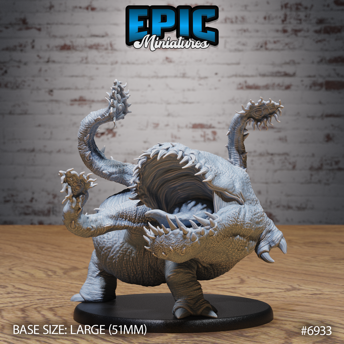 Classic Otyugh DND TTRPG Resin Model 51mm Base