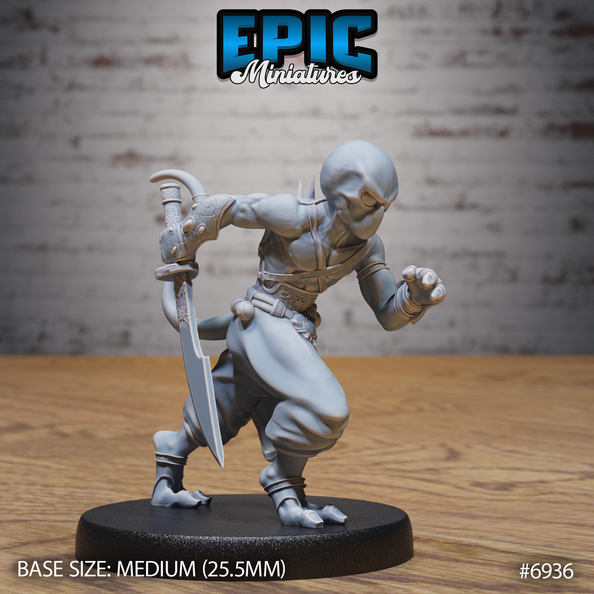 Classic Doppelganger DND TTRPG Resin Miniature 25mm Base