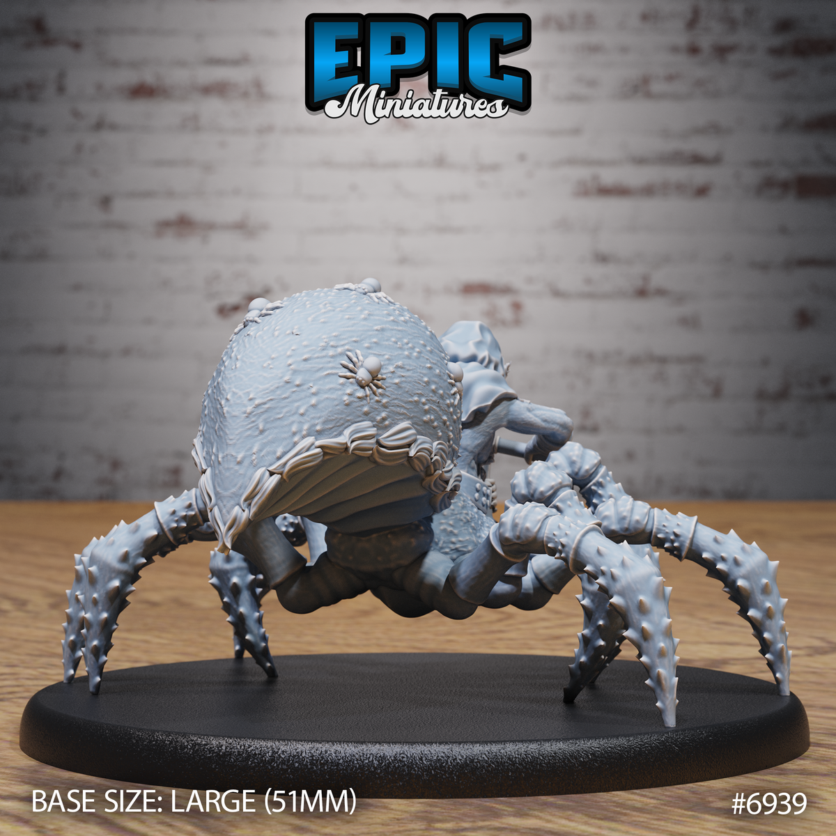 Dwarf Drider DND TTRPG Resin Model 51mm Base