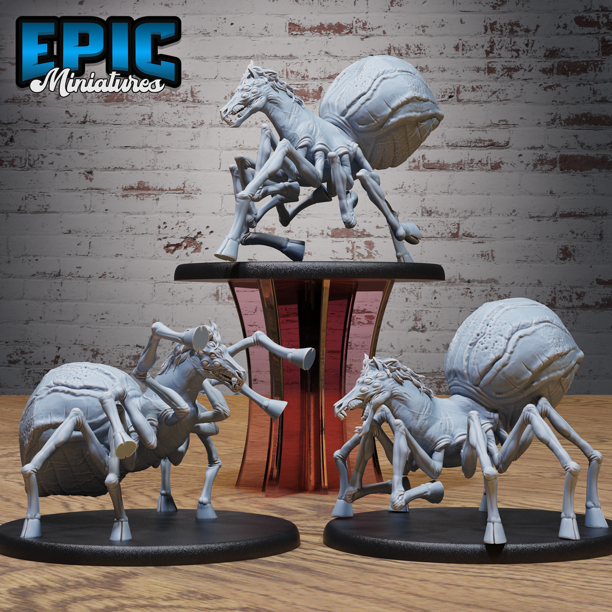 Half Horse Spider DND TTRPG Resin Model 51mm Base
